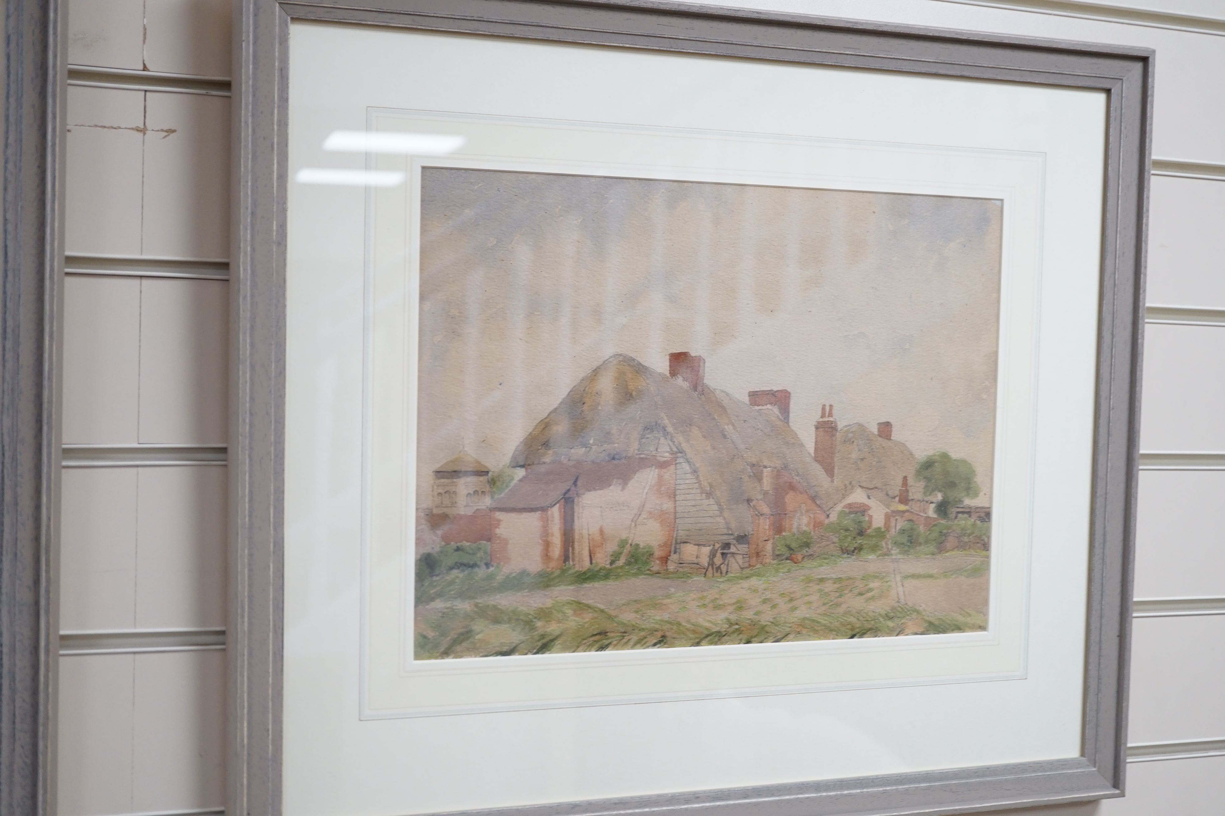 Reginald Brown (20th. C) three watercolours, Shoreham-by-Sea views, two signed, largest 27 x 37cm